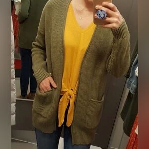 Universal Thread Olive Cardigan Sweater